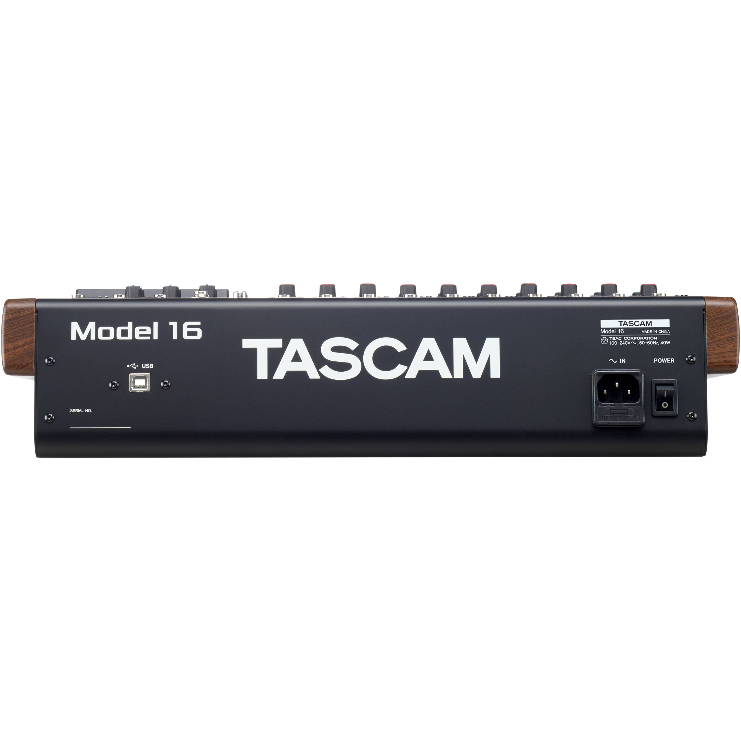 Mixer interface e gravador digital TASCAM Model 16 USB com 14
