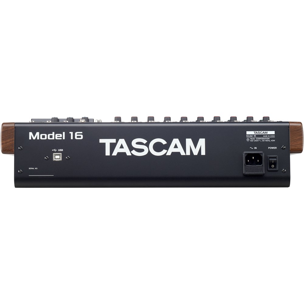 Mixer, interface e gravador digital TASCAM Model 16 USB com 14 entradas e 10 saídas - 2
