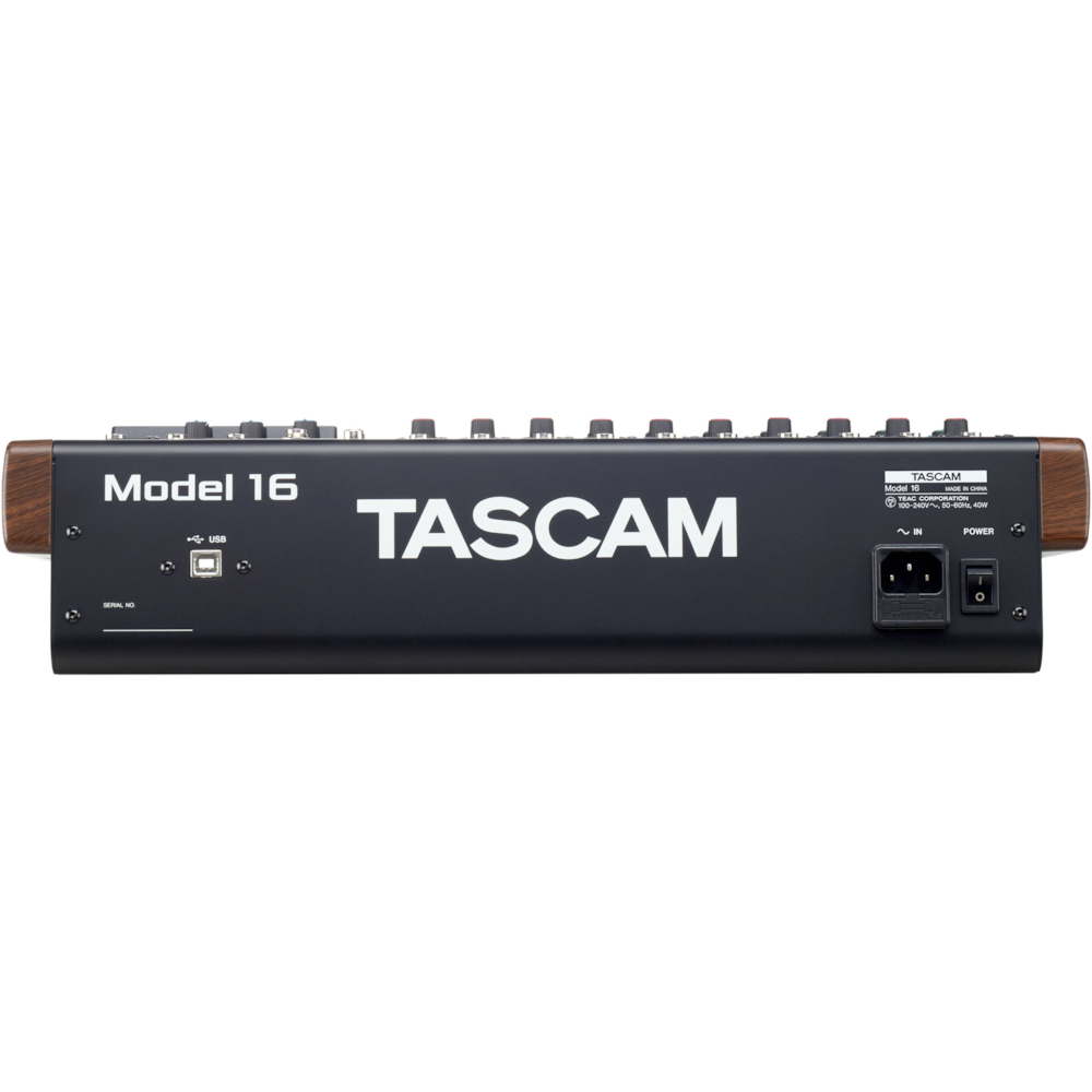 Model 16 TASCAM Mixer analógico com gravador e interface USB - 2