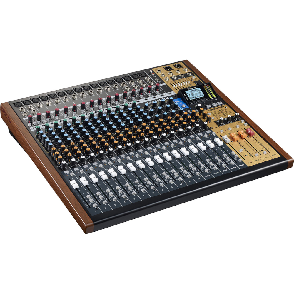 Model 24 TASCAM Mixer analógico com gravador e interface USB - 2