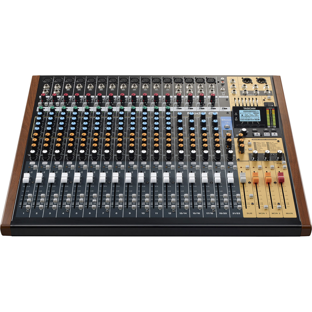 Model 24 TASCAM Mixer analógico com gravador e interface USB
