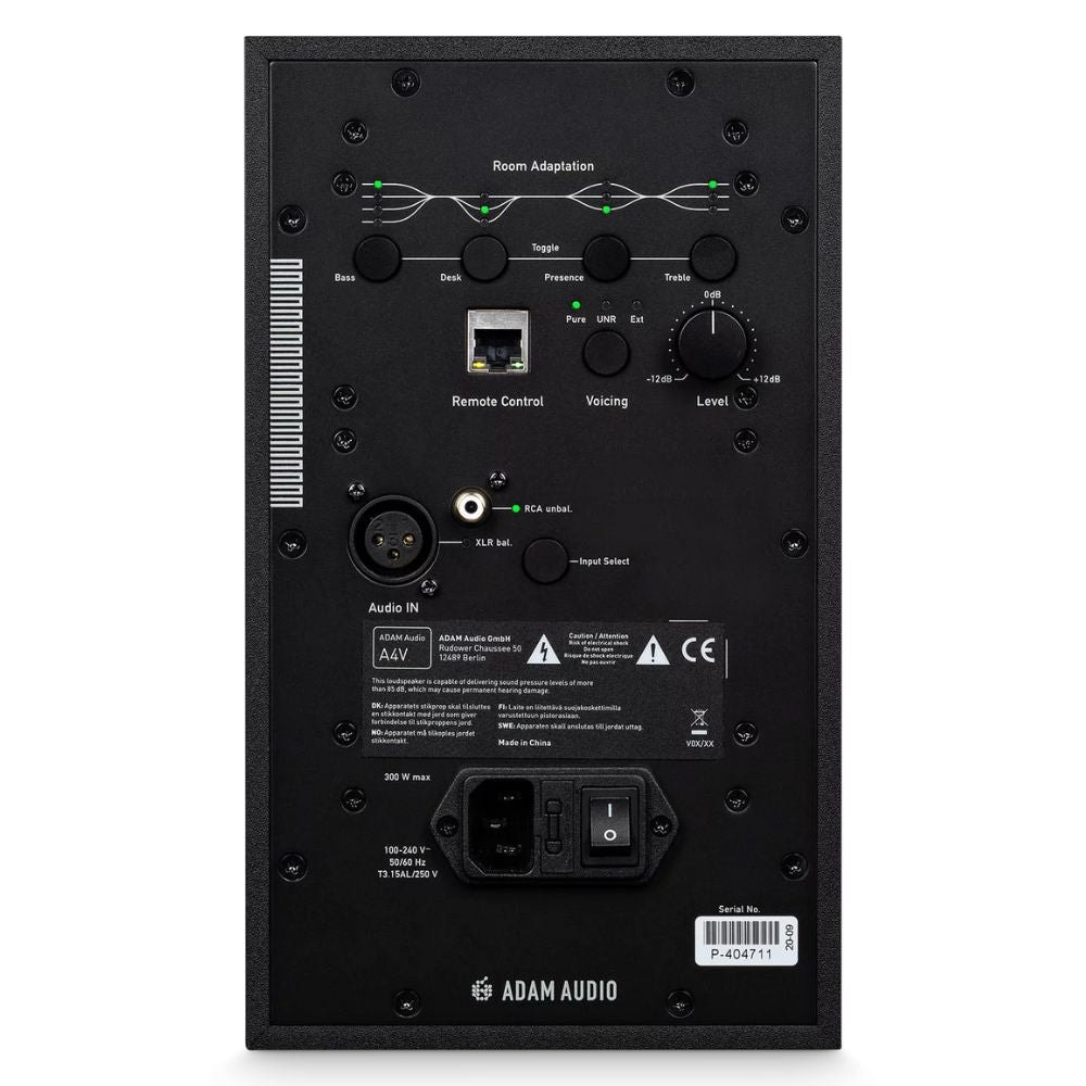 Monitor de áudio A4V ADAM Audio 4 polegadas