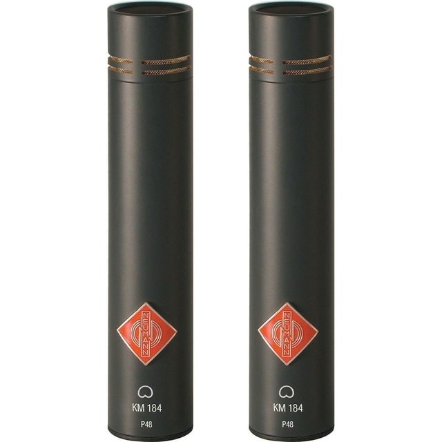Par de microfones condensadores cardioides Neumann KM 184 Mt