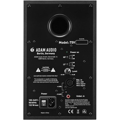 Par de monitores de áudio ativo 5 polegadas ADAM Audio T5V - 3