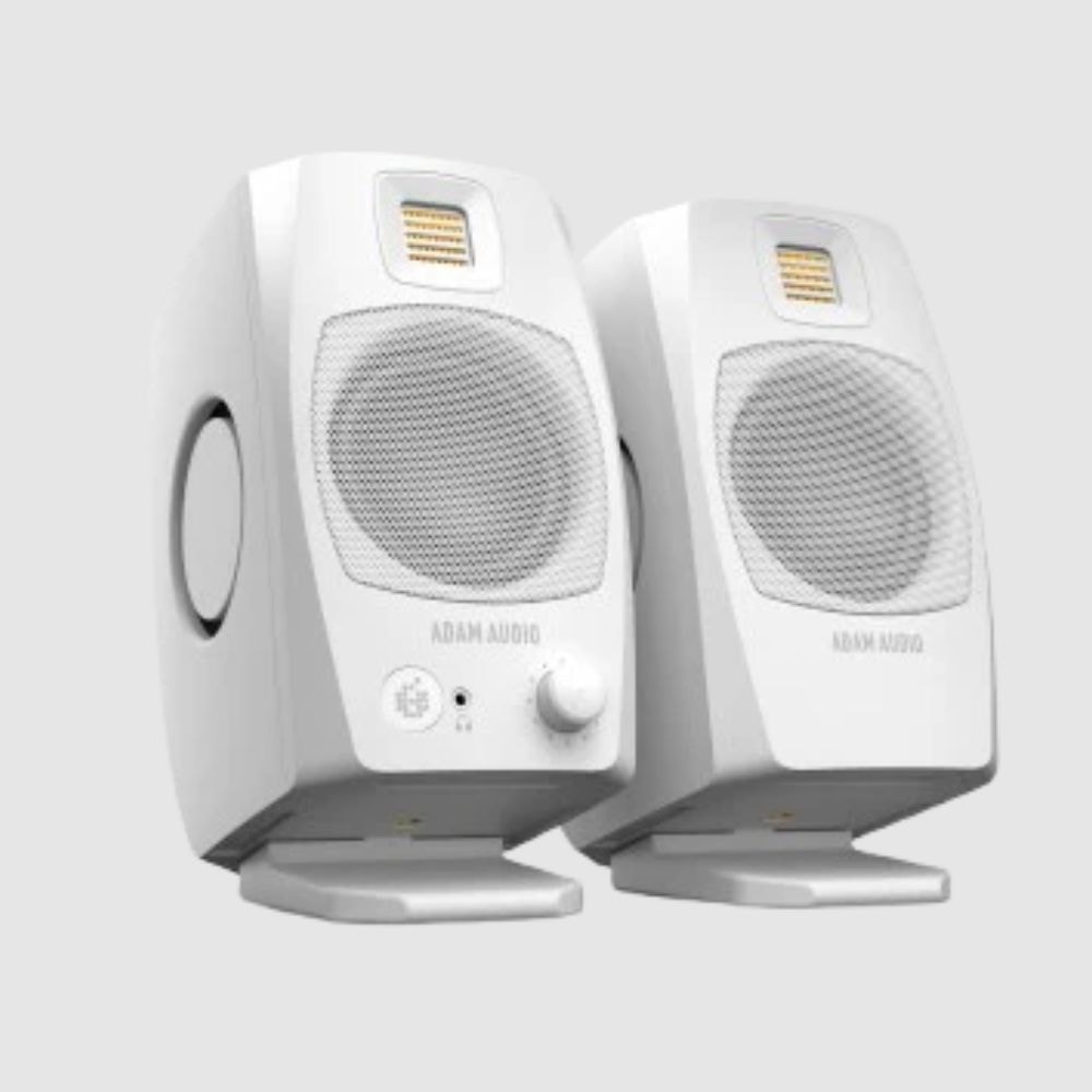 Par de Monitores de Áudio D3V ADAM Audio Branco