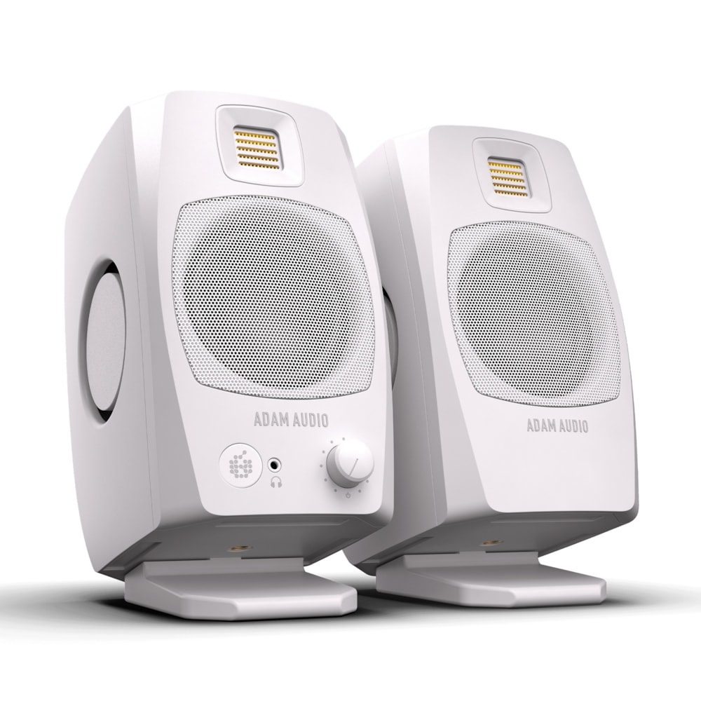 Par de Monitores de Áudio D3V ADAM Audio Branco