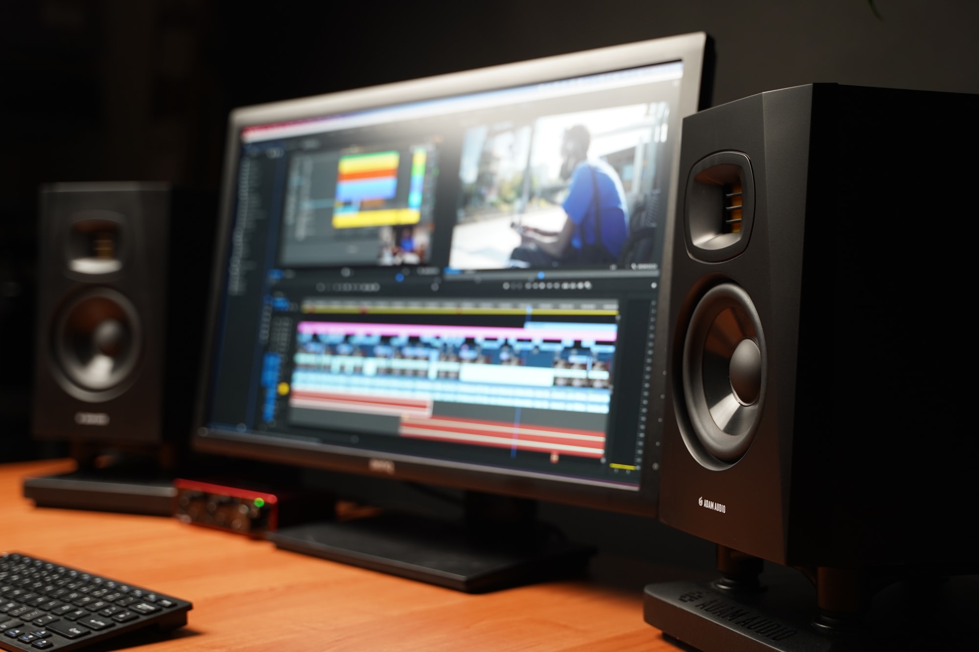 Par de monitores de áudio T8V ADAM Audio 8 polegadas
