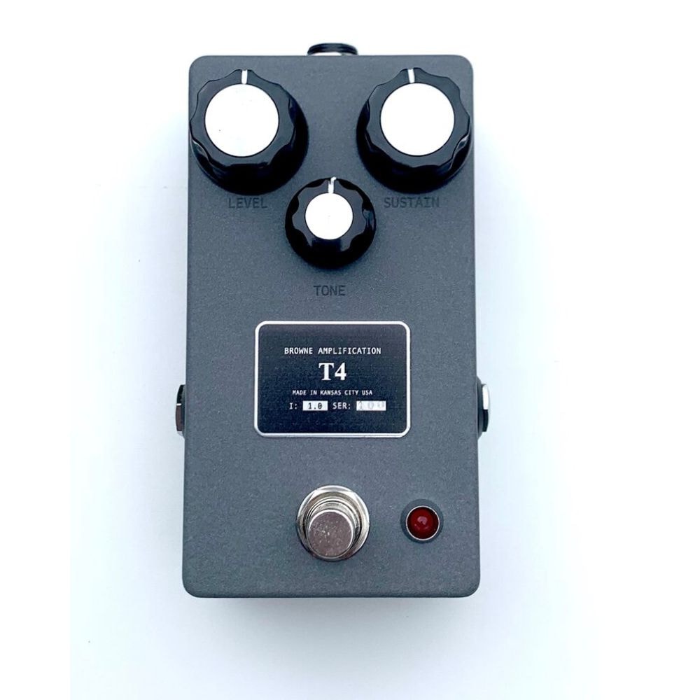Pedal de efeitos para guitarra 4 transistores Browne T4 Fuzz