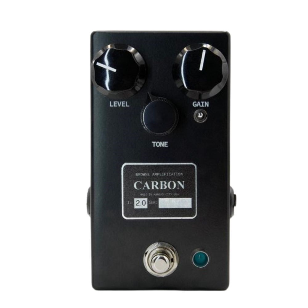 Pedal de efeitos para guitarra overdrive Browne Carbon V2 Midnight Black - 1
