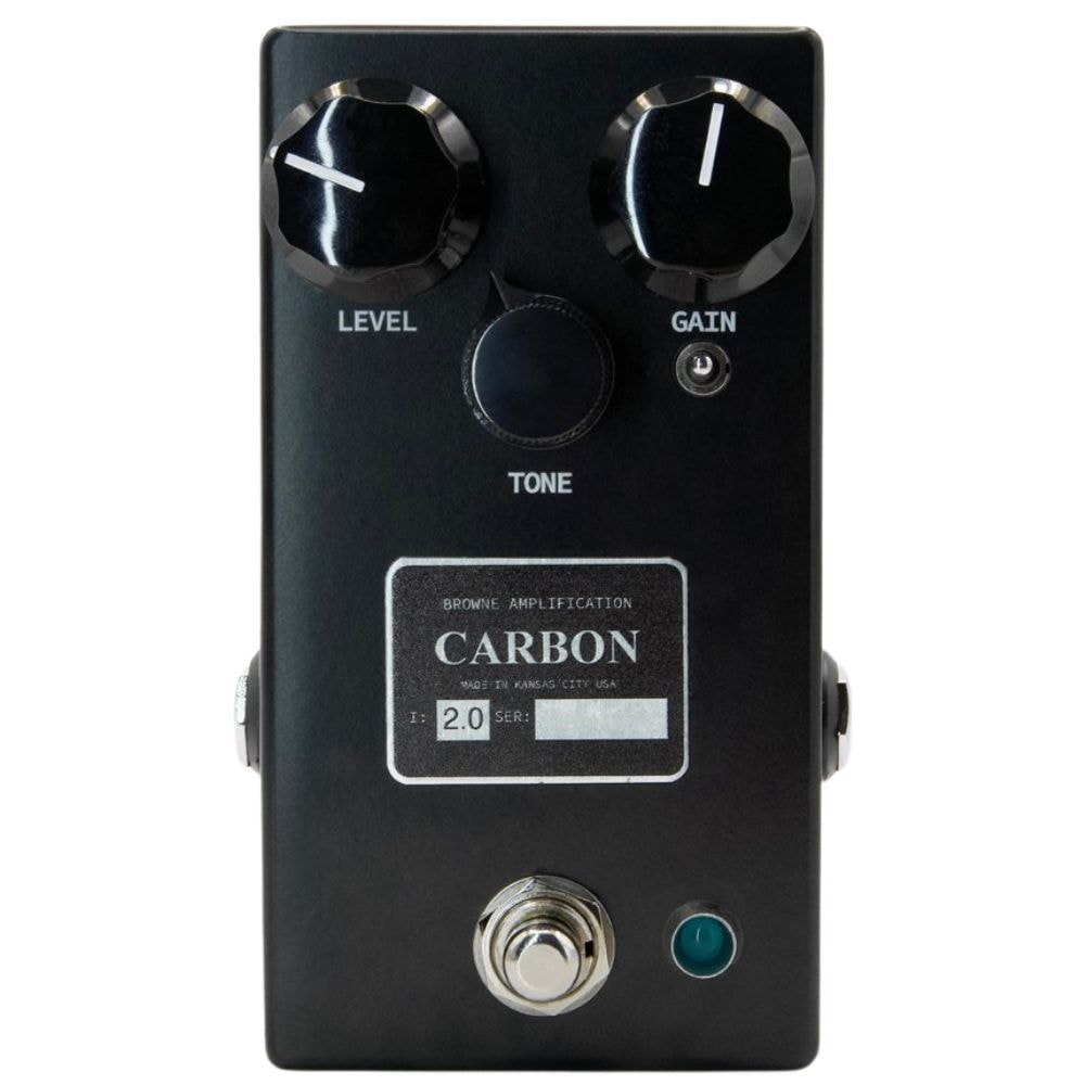 Pedal de efeitos para guitarra overdrive Browne Carbon V2 Midnight