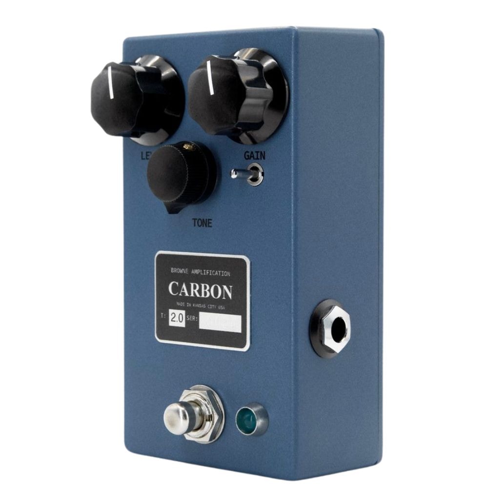 Pedal de efeitos para guitarra overdrive Browne Carbon V2 Sky Blue
