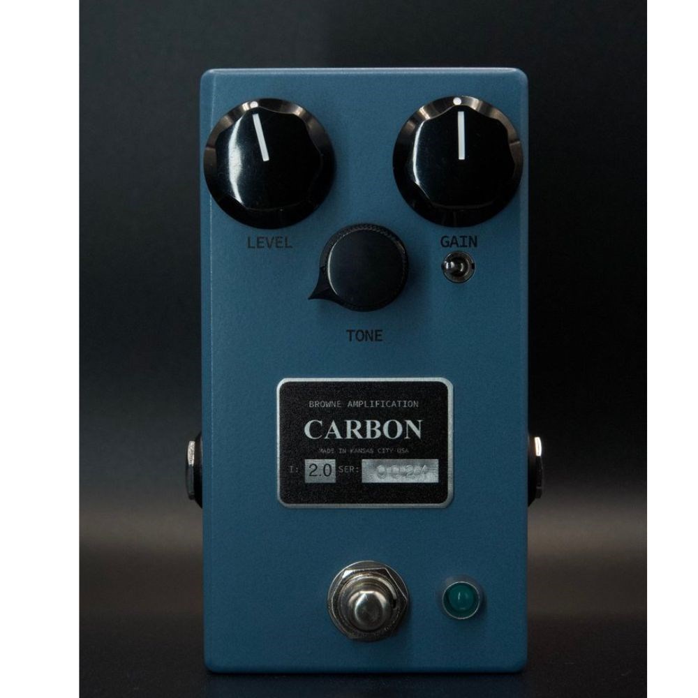 Pedal de efeitos para guitarra overdrive Browne Carbon V2 Sky Blue - 2