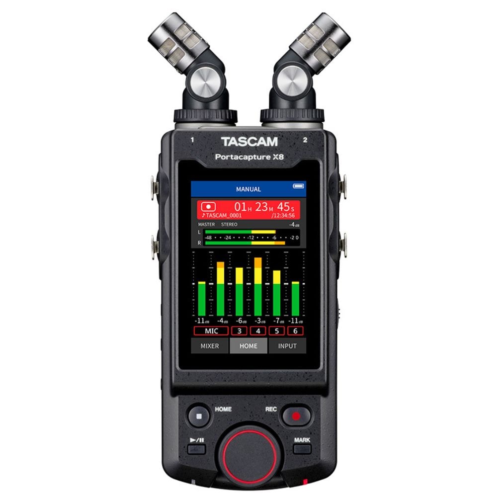 Portacapture X8 TASCAM Gravador e interface USB 32 bits float