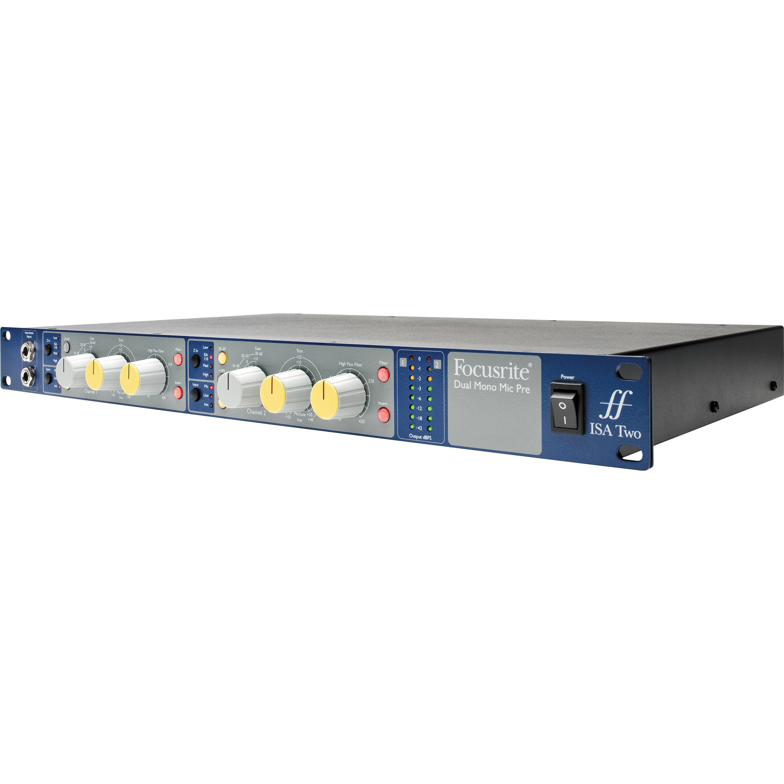 Focusrite ISA Two デュアルマイクプリアンプ Pré-amplificador com 2 canais de entrada Focusrite Isa Two