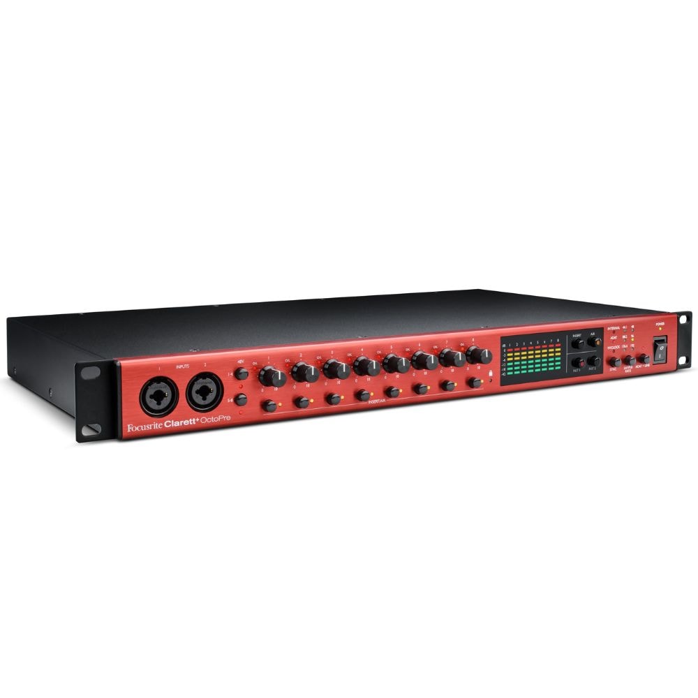 DTM・DAW Focusrite / clarett+ octopre Pré-amplificador Focusrite Clarett+ Octo Pre com 8 canais de entrada
