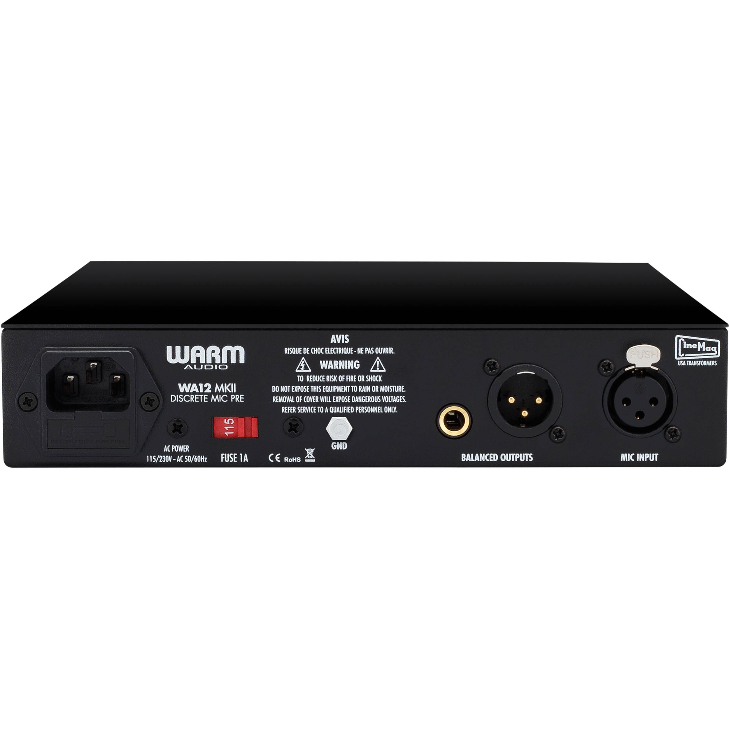 maaaah 様☆ warm audio WA12 MK2 black Pré-amplificador para microfone design clássico USA Warm WA