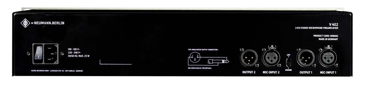 Neumann V402 マイクプリアンプ Pré-amplificador para microfones Neumann V402