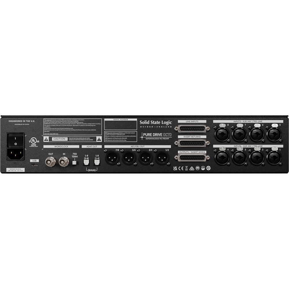 PURE DRIVE OCTO Solid State Logic Pré amplificador de 8 canais - 1