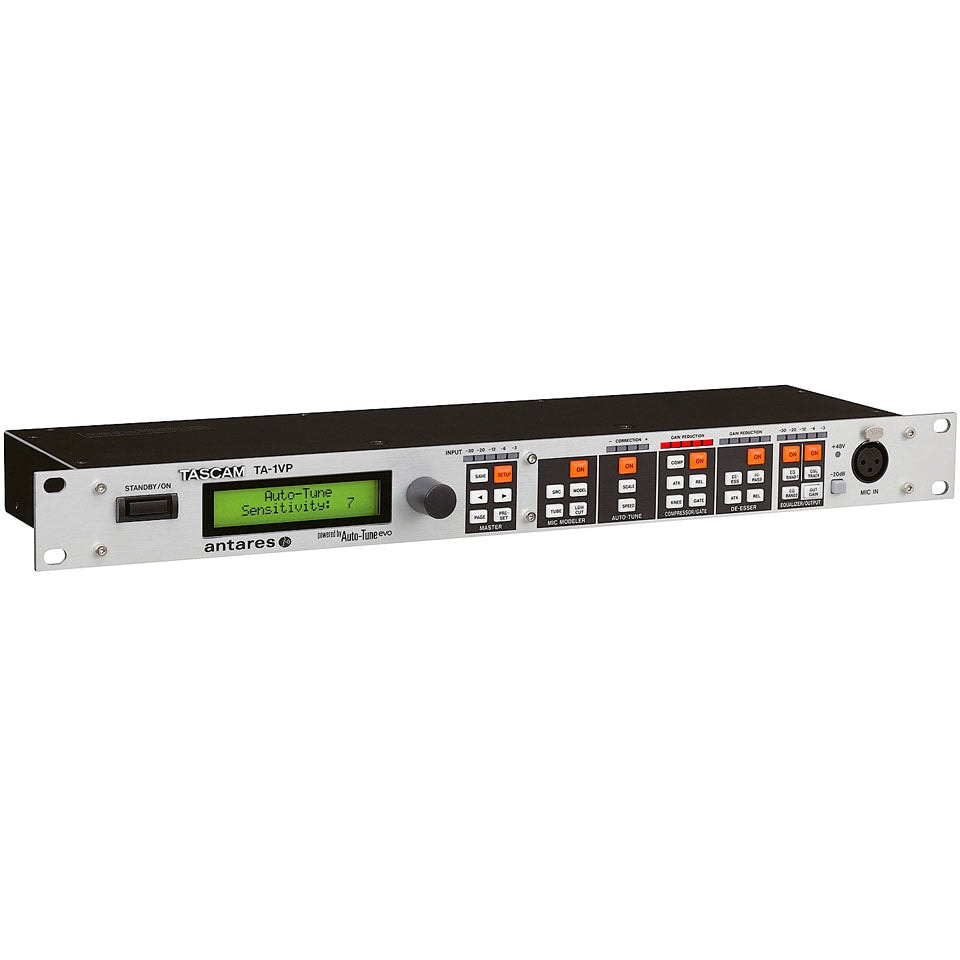 ^^　TASCAM TA-1VP マイクプリAutotune ケーブル付 Rack processador de voz TASCAM TA-1VP com afinador e modelador de