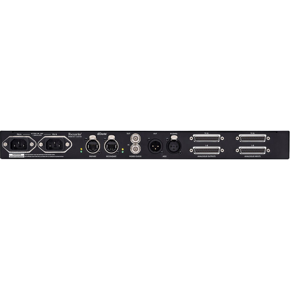 RedNet A16R MkII Focusrite Interface de Áudio Dante 16×16 - 2