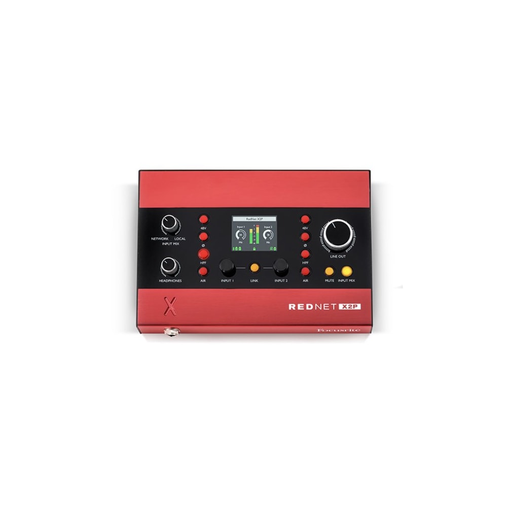 RedNet X2P Focusrite Interface Dante com 2 Preamps