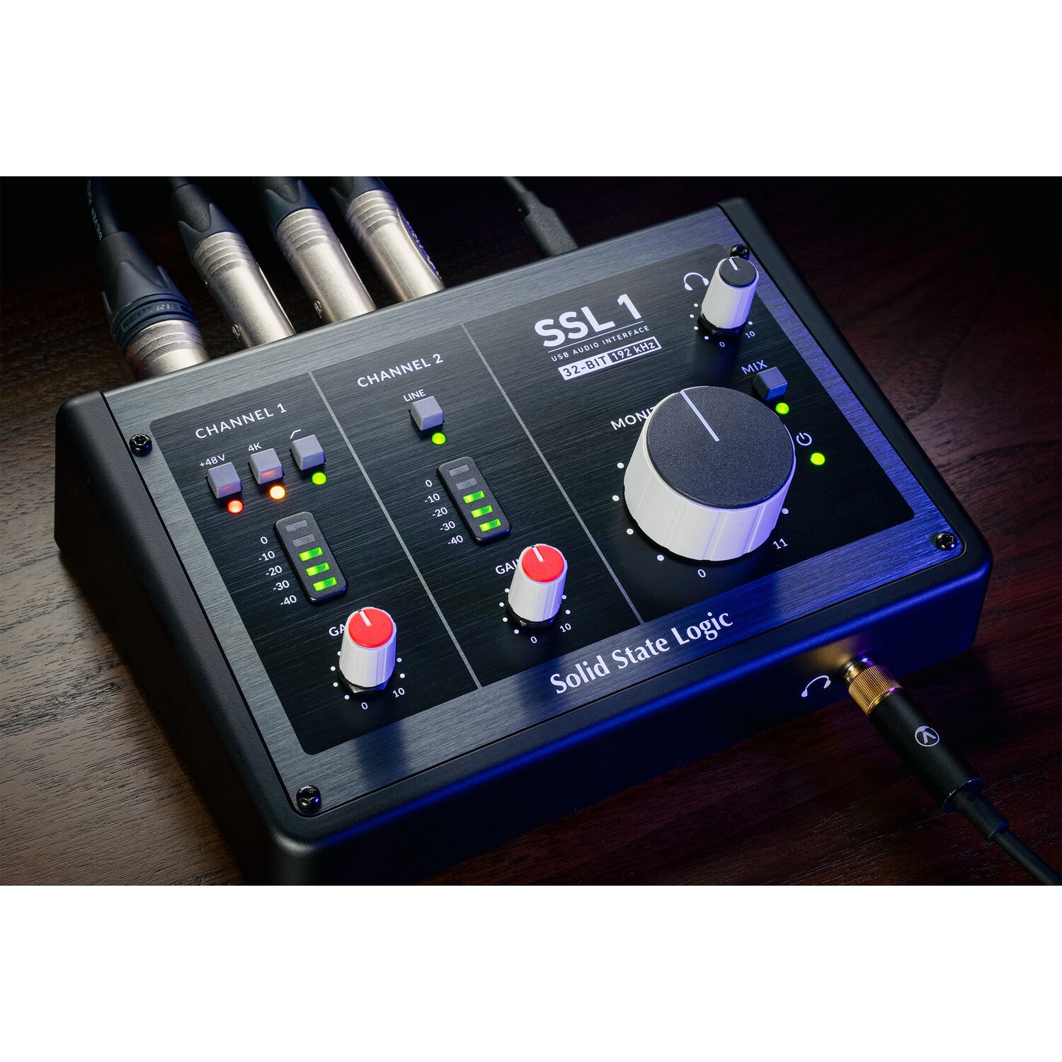 SSL 1 Interface de áudio USB-C 2x2 entradas