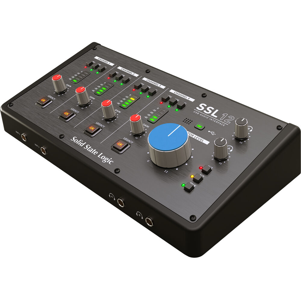 SSL 12 Solid State Logic Interface de Áudio USB com ADAT e MIDI - 3