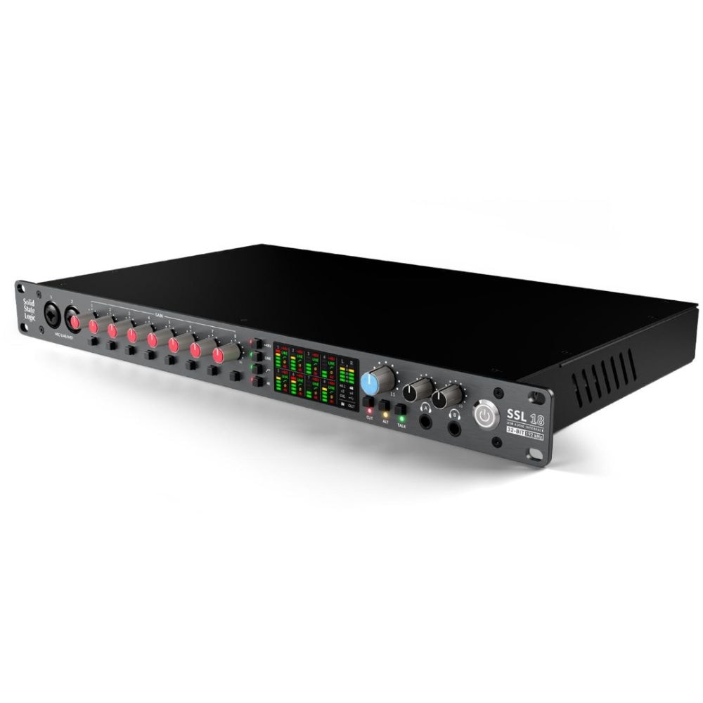 SSL 18 Interface de áudio profissional 8x10 USB gravação em 32 bits