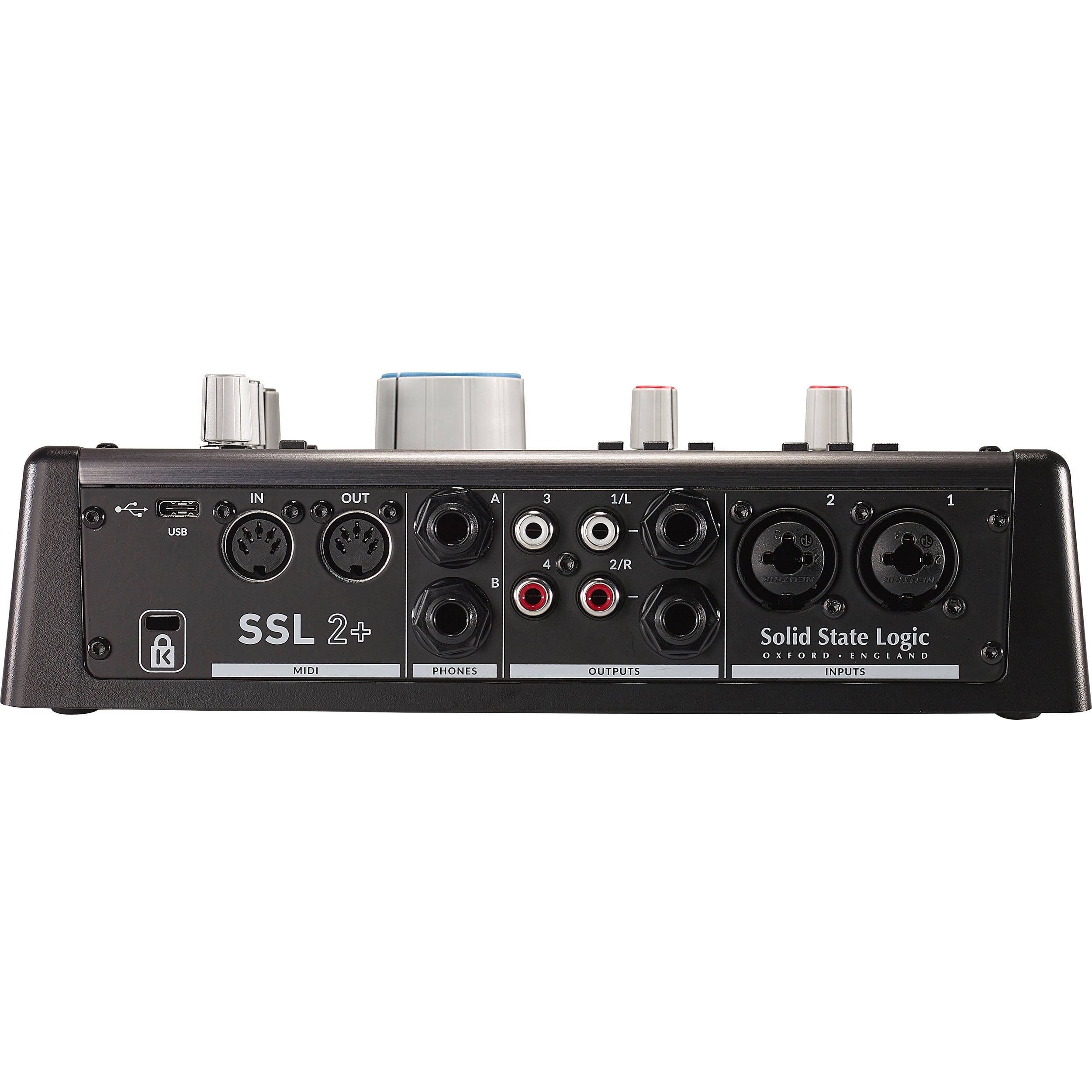 SSL 2+ Plus Interface de áudio USB 2x4 entradas e MIDI