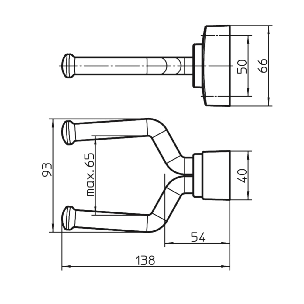 Suporte de parede para guitarra K&M 16280 Cork - 1