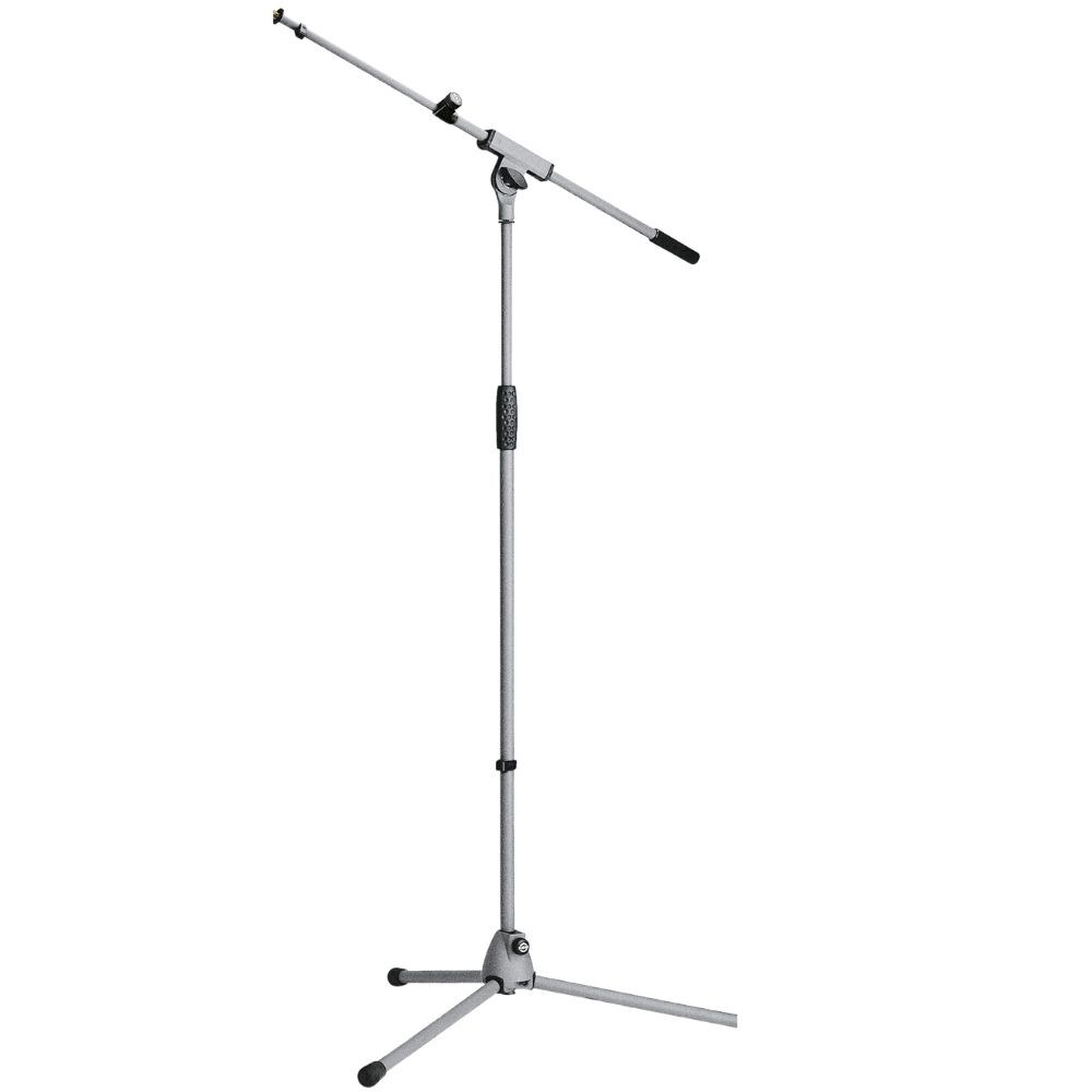 Suporte girafa para microfone K&M 21080 Mic Stand Grey 5/8