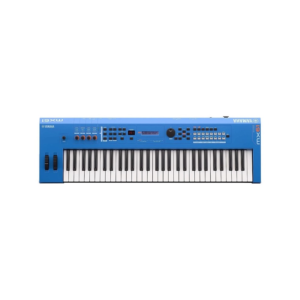 Teclado Sintetizador Yamaha MX61 V2 Azul com 61 Teclas