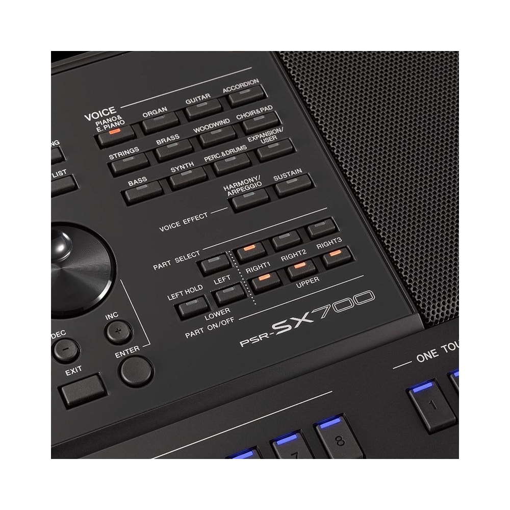 Teclado Workstation Arranjador Yamaha PSR-SX700 com 61 Teclas - 8