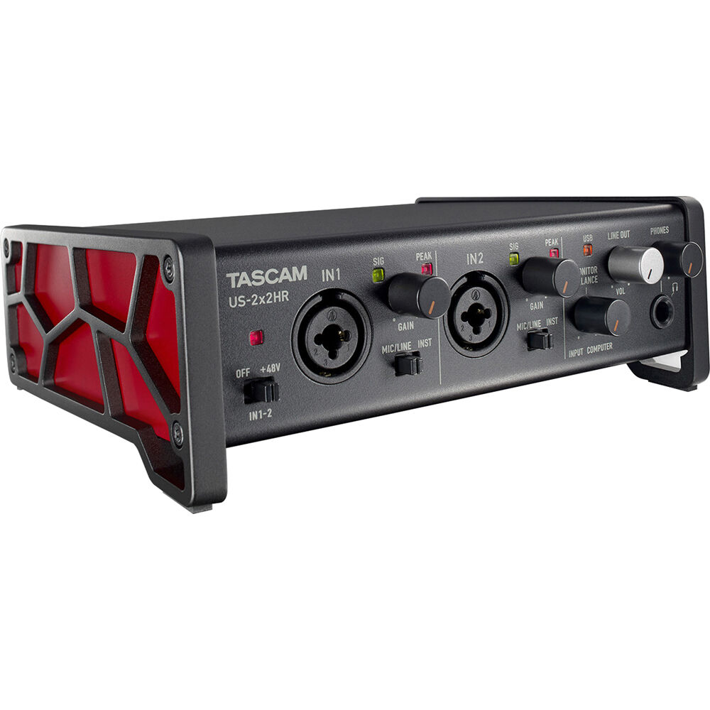 US-2x2HR TASCAM Interface de Áudio USB com 2 Entradas e 2 Saídas